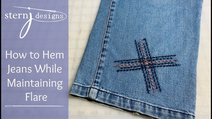 How to Hem Jeans (While Keeping the Original Hem) - TheMamasGirls
