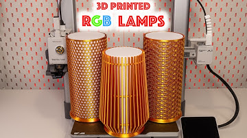 AMAZING 3D Printed RGB Lamps! Which One Do You Love Most?