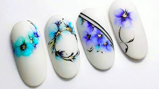 : MANICURE DESIGN WITH WATERCOLORS /    