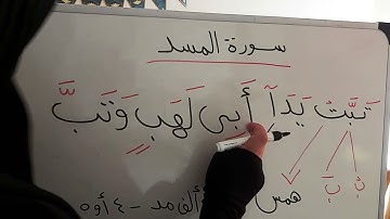 دورة رسم حروف القرآن سورة المسد الآية الأولى