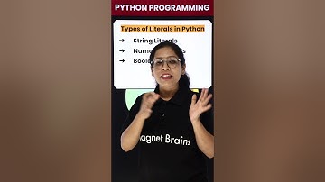 Type of literals in Python #shorts#magnetbrains #python #pythonprogramming #coding