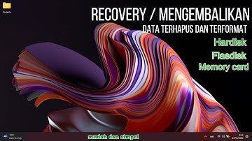 Cara Mengembalikan File Data yang Hilang Terhapus Terformat dari FlashDisk, Harddisk dan Memory Card