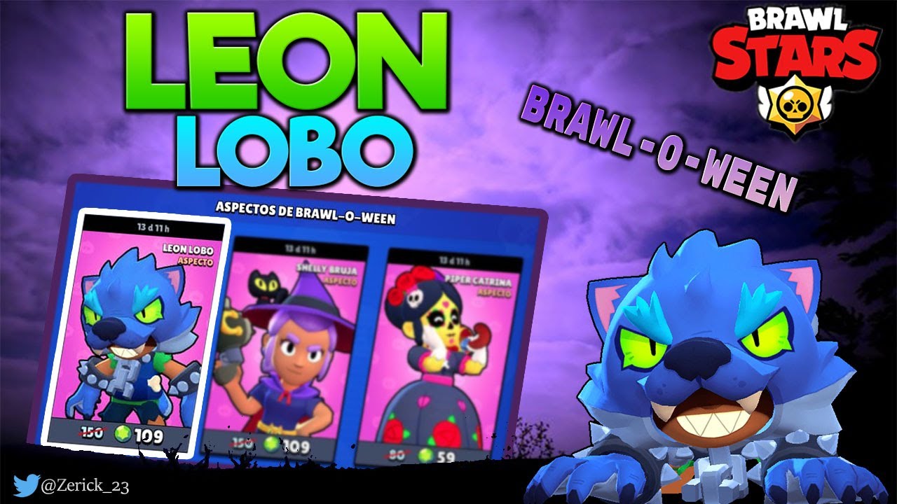 Comprando Y Jugando Con La Skin De Leon Lobo Brawl Star Youtube - leon lobo brawl star