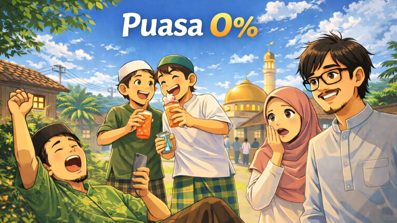 Puasa 0% – Lagu Rap Religi Tentang Puasa yang Sia-sia
