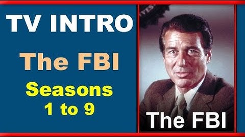 The FBI   - Seasons 1 to 9 Intro