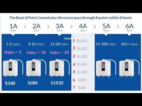 Enagic Compensation Plan Chart