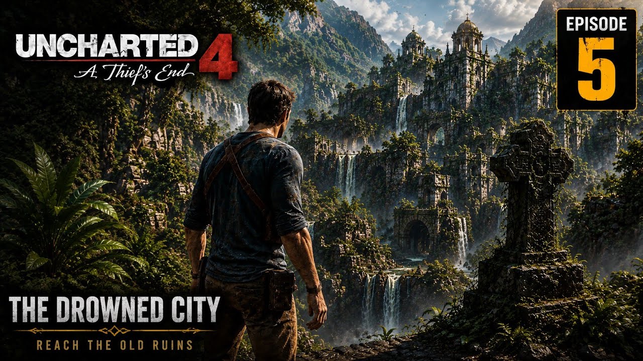 UNCHARTED 4 Gameplay Walkthrough Part 5 – The Drowned City (PC 4K)