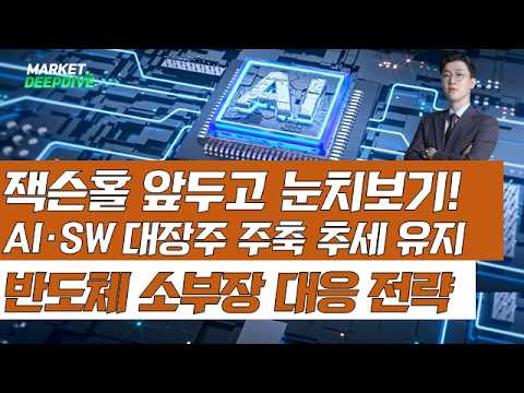 잭슨홀 앞두고 눈치보기 장세! AI·SW 강세 속 반도체 소부장 대응법 #잭슨홀 #AI #소부장 #김근우의인사이트 #김근우