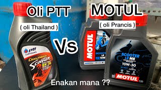 Good oil for automatic motorbikes | Motul scooter Le vs PTT scooter | Beat Scoopy Vario 125 PCX S...