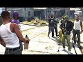 FRANKLIN and CJ Take Back Grove Street! (GTA 5 Mods)