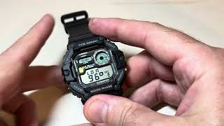 Casio Tide Moon Illuminator (WS1700H) | How to set Home Site Data