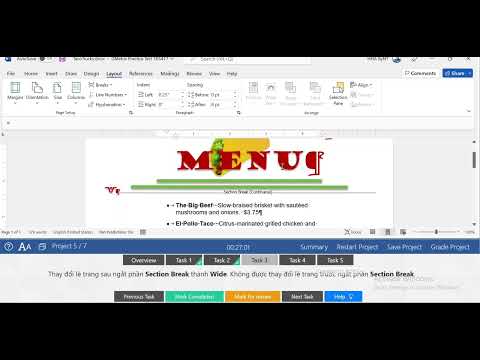 Hướng dẫn chi tiết bài WORD Exam 3 – Project 5 I MOS 2016 I Word-Excel 2016