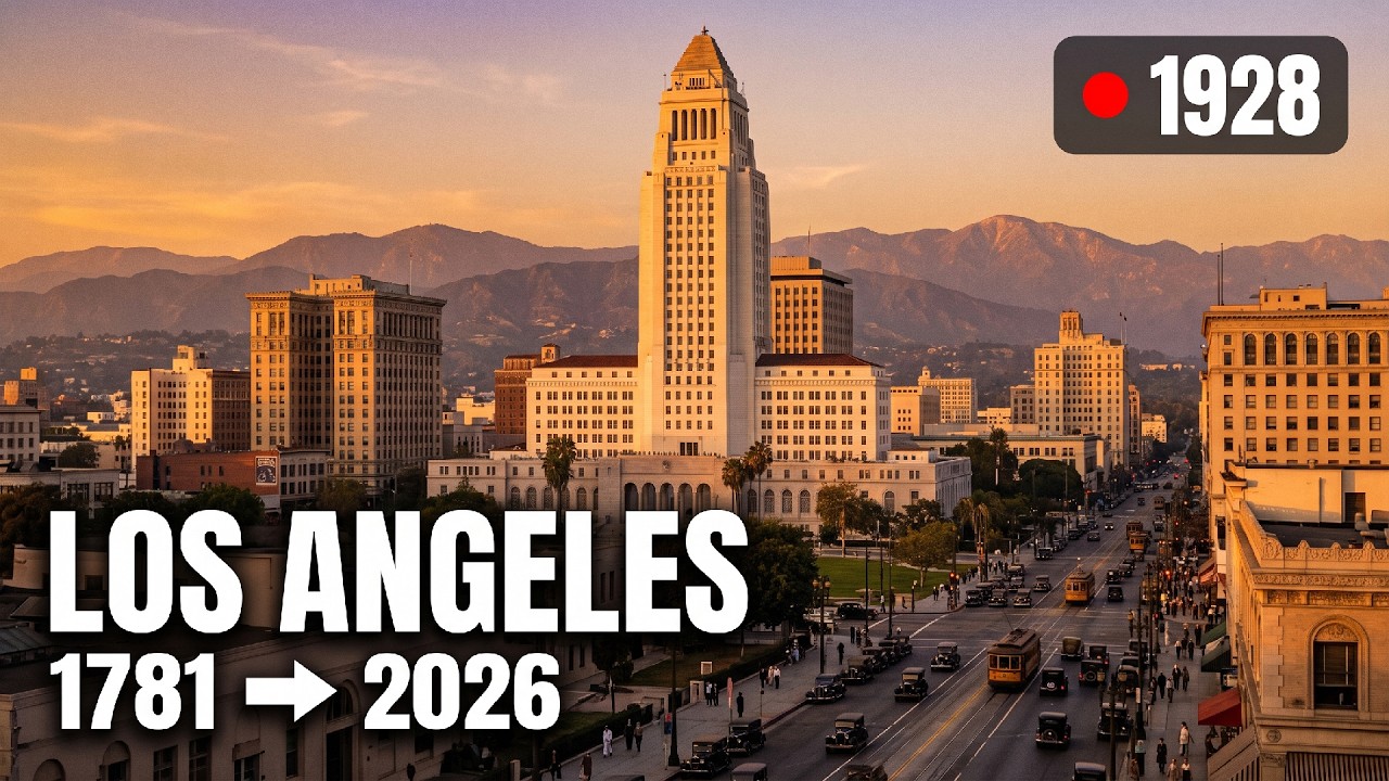 Evolution of Los Angeles: 1781 – 2026 (Fixed-Camera AI Timelapse)