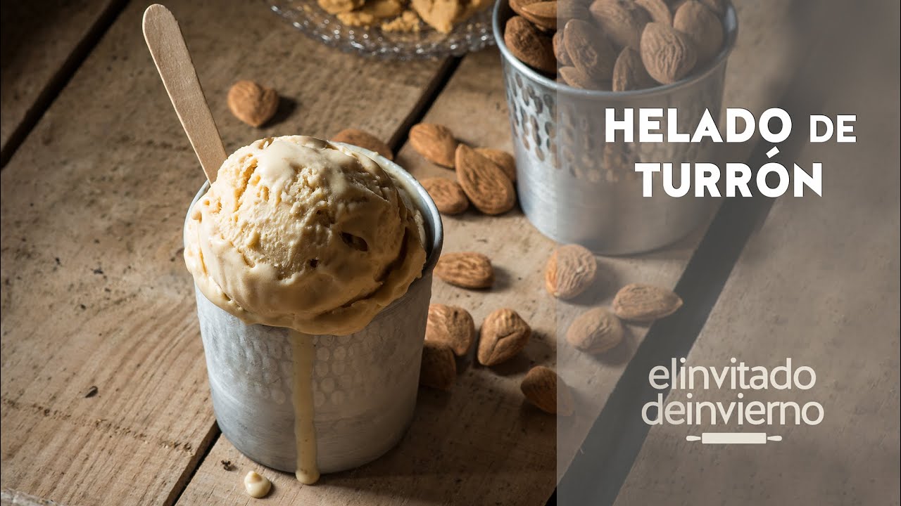 {Helado casero} de turrón