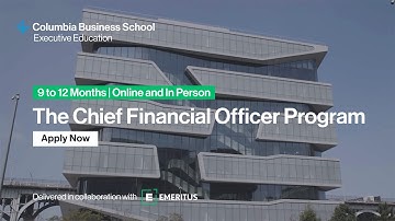 Columbia Business School Executive Education | Chief Financial Officer Program