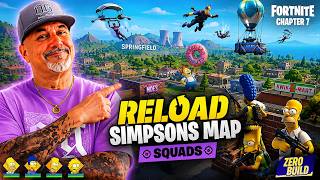 Fortnite Reload on The Simpsons Map Is PURE CHAOS! 😂🔥 | Squads #Fortnite #Reload #simpsons