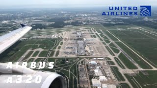 Loud Buzz Takeoff - United A320 Fast takeoff from Houston IAH to New York Laguardia