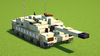 Minecraft Challenger 2 British Tank Tutorial