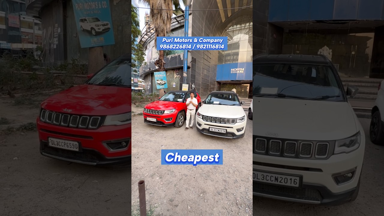 Automatic Jeep Compass Cars Available For Sale in Delhi at Puri Motors Contact Details in Video
