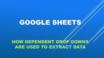 Google sheets- how to use dependent drop downs 3 levels to extract data