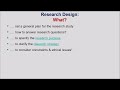 15. Research Design: What