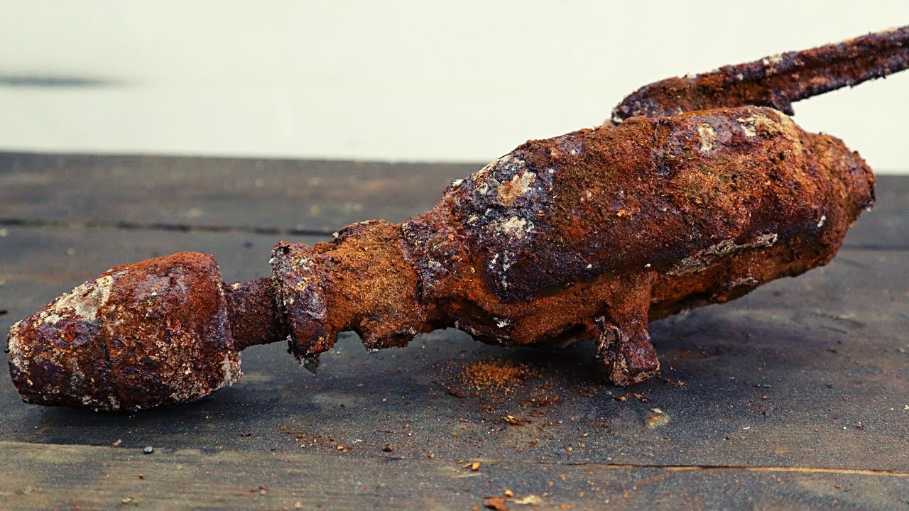 Реставрация ржавой старой ручной дрели