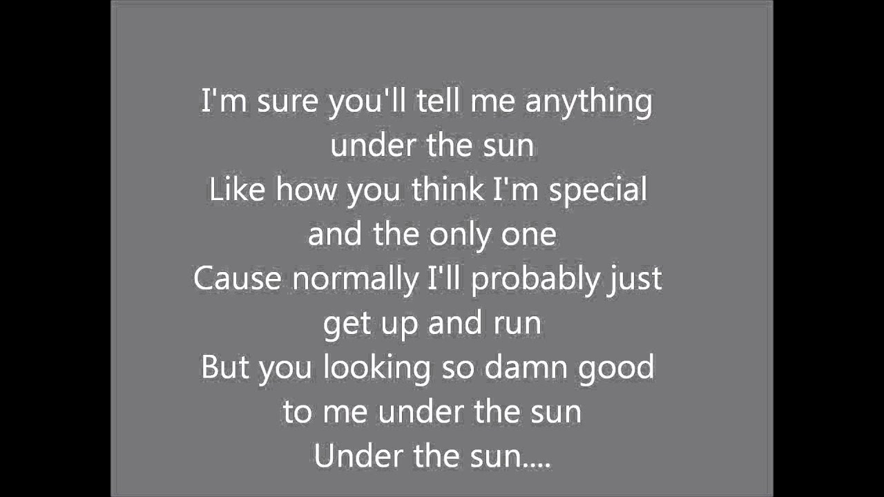 cheryl-under the sun lyrics - YouTube