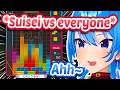 Suisei Is Still An Absolute *MENACE* In Tetris 99 💀【ENG Sub Hololive】
