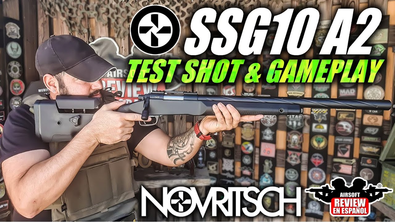 SSG10 A2 Novritsch - El mejor sniper del mercado? (Gameplay & Test Shot) | Airsoft Review en Español