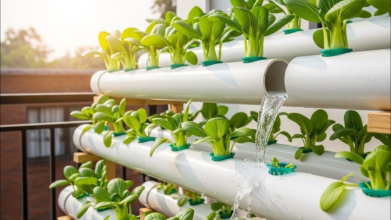 Grow Fresh Vegetables Without Soil! Easy DIY Hydroponic System at Home ...