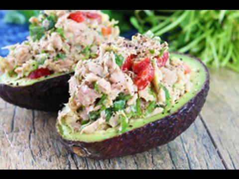 Video: Avocado Stuffed Nrog Tuna