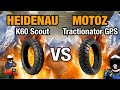 Heidenau K60 SCOUT vs Motoz TRACTIONATOR GPS | Battle of the 50/50 Dual Sport Tires
