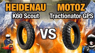 Heidenau K60 SCOUT vs Motoz TRACTIONATOR GPS | Battle of the 50/50 Dual Sport Tires