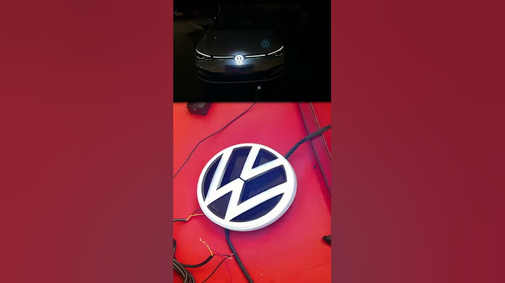 VW Volkswagen Headlights With Led Light up Emblem