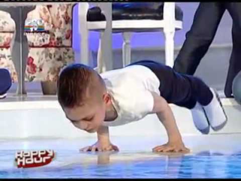 Worlds Strongest Boy Smashes Record With Incredible Series of Air Push-Ups