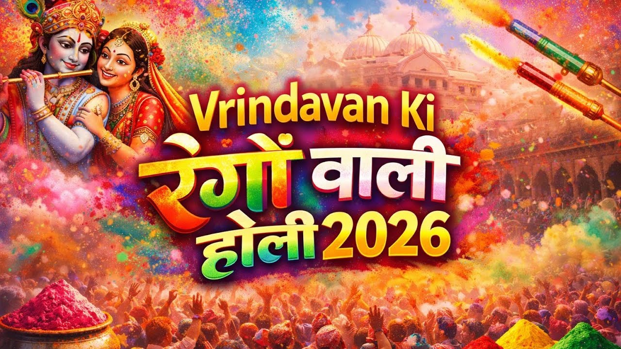 🌸 Vrindavan Ki Rangon Wali Holi 2026 | Barsane Jaisi Masti!