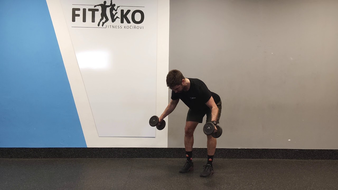 Bent Over DB Rear Delt Raise - YouTube
