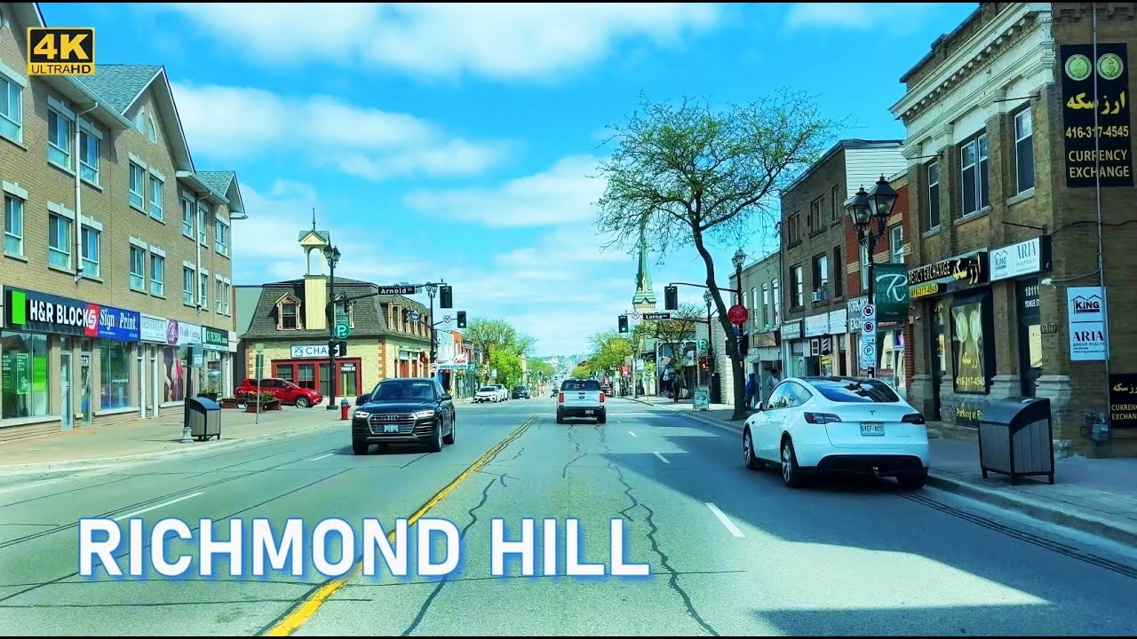 Richmond Hill Ontario Canada City Centre And Streets Drive 4k Youtube 