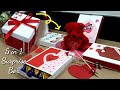 DIY : 5 in 1 Explosion Box with Drawers | 5 in 1 Diy SURPRISE BOX | Magic Gift Box for Him or Her