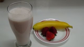 RECETA DE SMOOTHIE DE FRESA CON PLATANO Angycrisjavi RECETA DE SMOOTHIE DE FRESA CON PLATANO Angycrisjavi