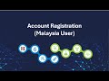 Malaysia User Online Account Registration