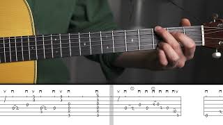 Country riff in G tab  Carl Miner (NAG video Gibson J45 Vintage) on a D28