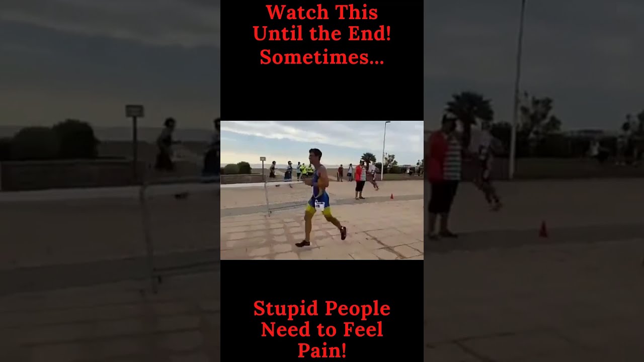 Funny This Runner Celebrates Too Early Instant Karma SHORTS
