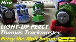Light-Up Percy - Thomas Trackmaster Motorized Engines Hiro, Henry And Thomas