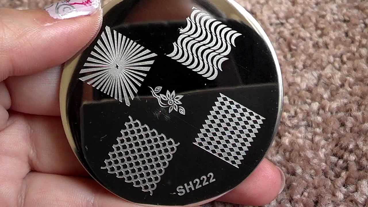 2. Square Nail Art Plates with Blank Spaces - wide 7