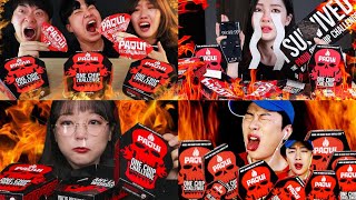 #24🤤🍜Mukbang food ASMR korean One chip challenges🌶️🔥🥵   أصوات الاكل🤤🍜 