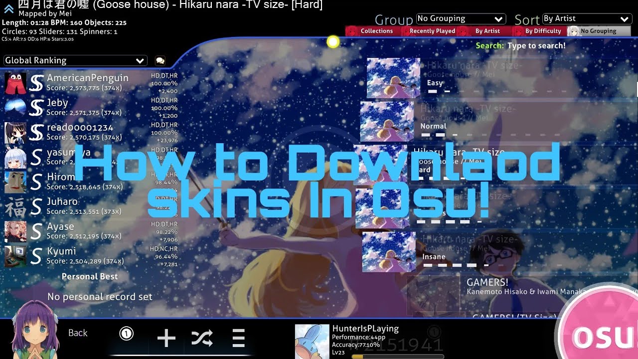 How to Download Osu skins! YouTube
