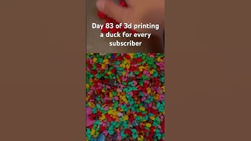 Day 83 of 3d printing a duck for every subscriber