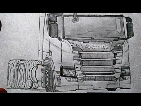 Desenhando Novo Scania R Modelo R500 parte 1 