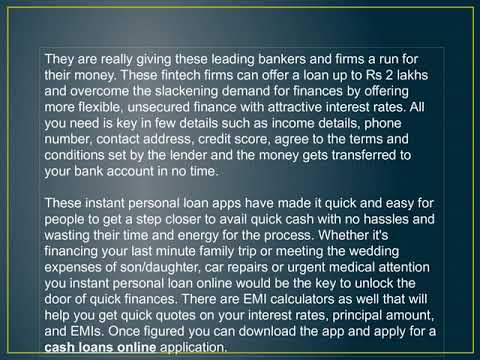Looking For Quick Finance Download An Instant Personal Loan App
